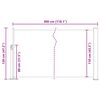 vidaXL Auvent latéral rétractable 120 x 300 cm Gris