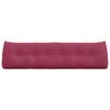 vidaXL Coussin de Dos Bordeaux 180 x 24 x 50 cm Velours