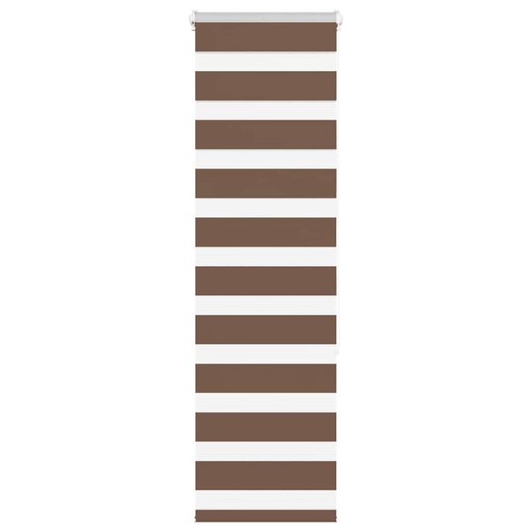 vidaXL Store z&egrave;bre marron 50x150 cm largeur du tissu 45,9 cm polyester