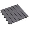 vidaXL Carreaux de terrasse 20pcs D&eacute;lavage gris 30x30 cm Acacia solide
