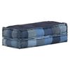 vidaXL Pouf carr&eacute; 100x100x20 cm Patchwork en denim