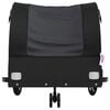 vidaXL Remorque de v&eacute;lo noir 30 kg fer