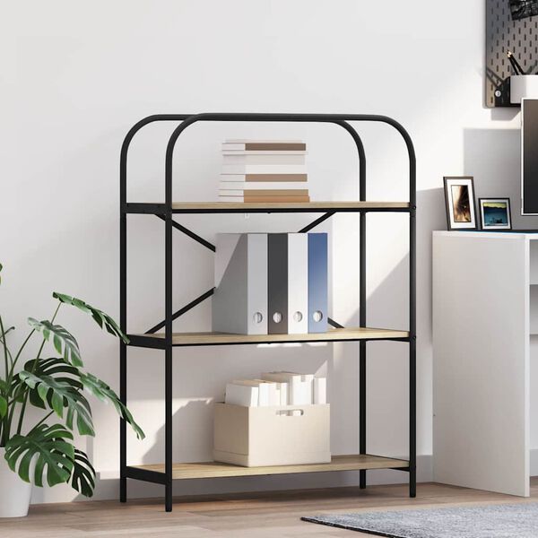 vidaXL &Eacute;tag&egrave;re Ch&ecirc;ne Sonoma 80 x 30 x 109 cm Bois d'ing&eacute;nierie