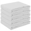 vidaXL Tissu de Table 5 pc Rectangulaire Blanc 140 x 220 cm Polyester