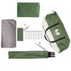vidaXL Tente de camping tunnel 3 personnes vert imperm&eacute;able