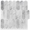 vidaXL Carreau en Plume 50 pc Marbre gris 30 x 30 cm