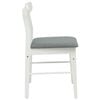 vidaXL Chaise de salle à manger 2 pcs Blanc et Gris Bois Massif