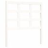 vidaXL Cadre de lit sans matelas blanc bois massif