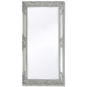 vidaXL Miroir mural style baroque 100x50 cm Argent&eacute;