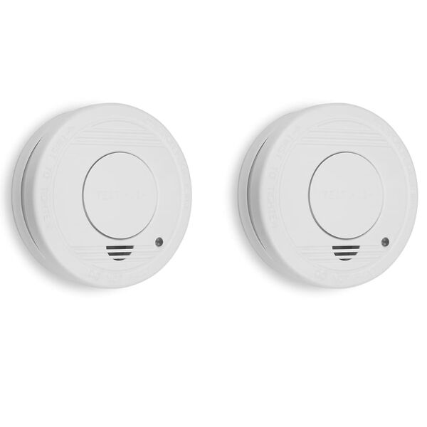 Smartwares Détecteurs de fumée 2 pcs 10x10x3,5 cm Blanc