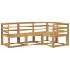 vidaXL Ensemble de canap&eacute;s d'ext&eacute;rieur 4 pc Blanc Bois d'Acacia Massif
