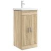 vidaXL Meuble de salle de bain avec &eacute;vier Ch&ecirc;ne Sonoma