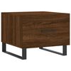 vidaXL Table basse Ch&ecirc;ne marron 50x50x40 cm Bois d'ing&eacute;nierie