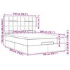 vidaXL Cadre de lit ottoman avec matelas vert fonc&eacute; 140x200 cm velours