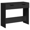 vidaXL Table console noir 90x36x75 cm bois d'ingénierie
