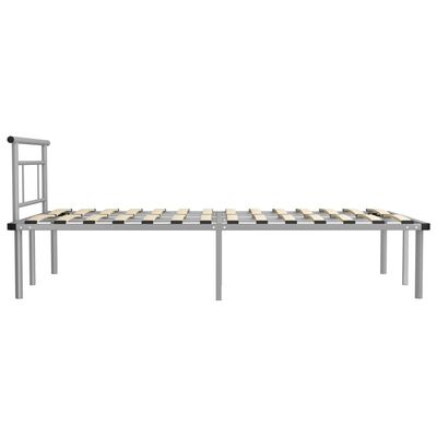 vidaXL Cadre de lit sans matelas gris métal 120x200 cm