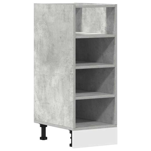 vidaXL Meuble bas "Riga" Gris b&eacute;ton 30 x 44,5 x 81,5 cm Bois d'ing&eacute;nierie