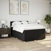 vidaXL Sommier &agrave; lattes de lit avec matelas Noir 140x190 cm Tissu