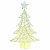 vidaXL Sapin de No&euml;l avec 120 LED Blanc chaud 120 cm PET