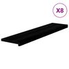 vidaXL Marches d'escalier 8 pcs brun-noir 110x30x2 cm ch&ecirc;ne massif