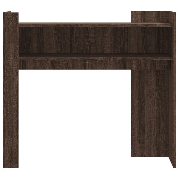 vidaXL Table console ch&ecirc;ne marron 100x35x90 cm bois d'ing&eacute;nierie