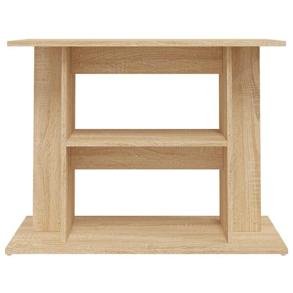 vidaXL Support pour aquarium ch&ecirc;ne sonoma 80x35x60cm bois d'ing&eacute;nierie