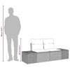 vidaXL Canapé de jardin Gris 123 x 62 x 69 cm polyrotin