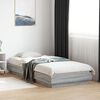 vidaXL Cadre de lit sans matelas sonoma gris 100x200 cm