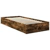 vidaXL Lit de Rangement Ch&ecirc;ne fum&eacute; 70 x 190 cm Bois d'ing&eacute;nierie