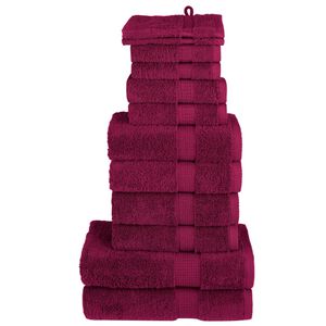 vidaXL Ensemble de serviettes de qualit&eacute; sup&eacute;rieure SOLUND 12 pcs