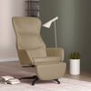 vidaXL Chaise de relaxation avec repose-pied Cappuccino Similicuir