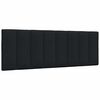 vidaXL Cadre de lit sans matelas Hanko noir 140x200 cm tissu