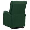 vidaXL Fauteuil de massage Vert fonc&eacute; Tissu