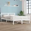 vidaXL Cadre de lit sans matelas blanc bois massif 160x200 cm