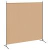 vidaXL Paravent &agrave; 2 panneaux Beige 348 x 180 cm Tissu