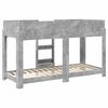 vidaXL Lit Superpos&eacute; pour Enfants avec matelas Gris b&eacute;ton 80 x 190 cm