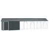 vidaXL Cage pour oiseaux Anthracite 630 x 103 x 142 cm Acier galvanis&eacute;