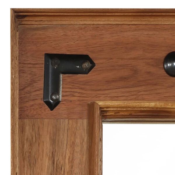 vidaXL Miroir Bois d'acacia massif 50 x 80 cm