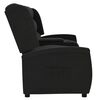 vidaXL Fauteuil inclinable avec porte-gobelet 4 places Noir