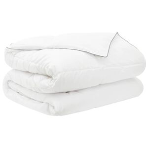 vidaXL Couette d'&eacute;t&eacute; 260 x 220 cm &Eacute;t&eacute; 150 gsm Fibre de bambou Blanc