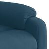 vidaXL Fauteuil inclinable bleu velours