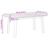 vidaXL Chaises de jardin avec table 5 pcs Noir 90 x 45 x 40 cm