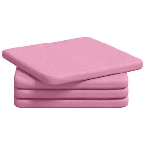 vidaXL Coussins de si&egrave;ge 4 pc tissu Rose 40 x 40 x 3 cm