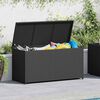 vidaXL Boîte de rangement de jardin noir 120x50x60 cm résine tressée