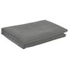 vidaXL Tissu de Table ovale Gris clair 130 x 220 cm