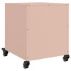 vidaXL Table de chevet rose 36x39x43,5 cm acier