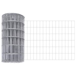 vidaXL Cl&ocirc;ture Euro 0,6 x 50 m Fer rev&ecirc;tu de PVC