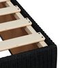 vidaXL Sommier &agrave; lattes de lit avec matelas Noir 180x200 cm Tissu