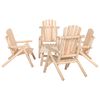 vidaXL Ensemble de salon de jardin 5 pcs bois massif d'&eacute;pic&eacute;a