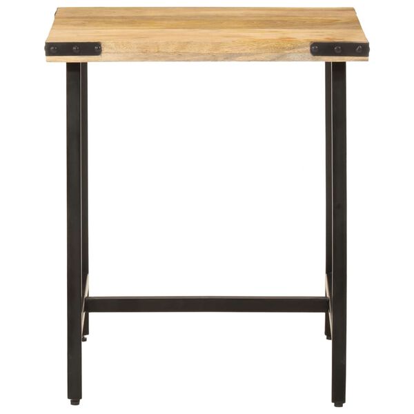 vidaXL Table d’appoint 45x45x50 cm bois massif de manguier et fer